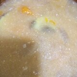 カボチャの豆乳味噌汁(❁・∀・❁)